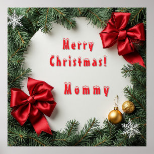 Weihnachtskranz Poster