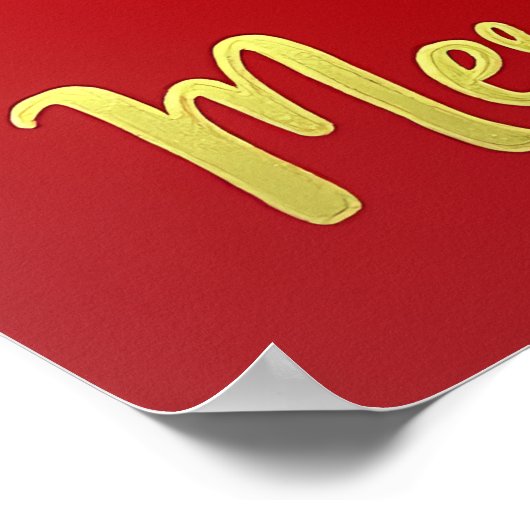 Weihnachtskranz Poster (Ecke)