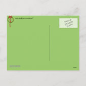 Weihnachtskranz Postkarte (Rückseite)