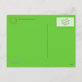 Weihnachtskranz Postkarte (Rückseite)