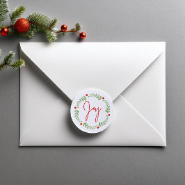 Weihnachtskranz Runder Aufkleber