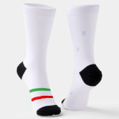 Weihnachtskranz- & Schneeflocken-Crew-Socken Socken (Gewinkelt)