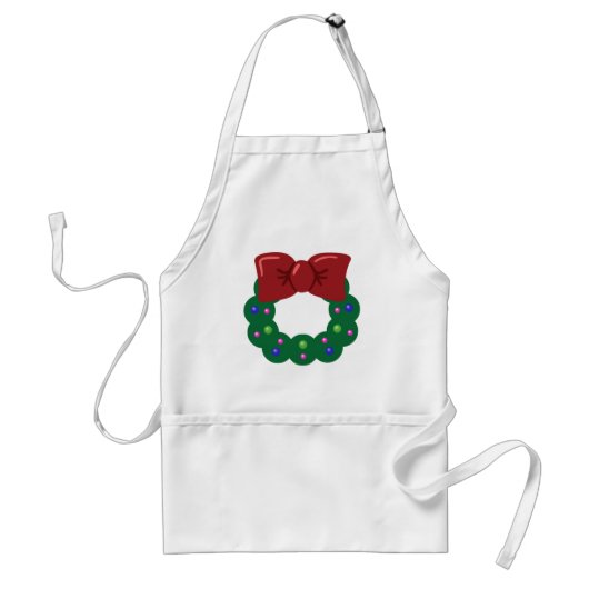Weihnachtskranz Schürze (Vorne)