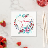 Weihnachtskranz Serviette (Beispiel)