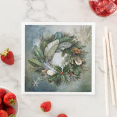 Weihnachtskranz Serviette (Beispiel)