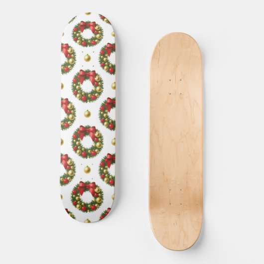 Weihnachtskranz Skateboard (Vorderseite)