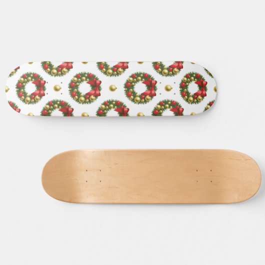 Weihnachtskranz Skateboard (Horizontal)