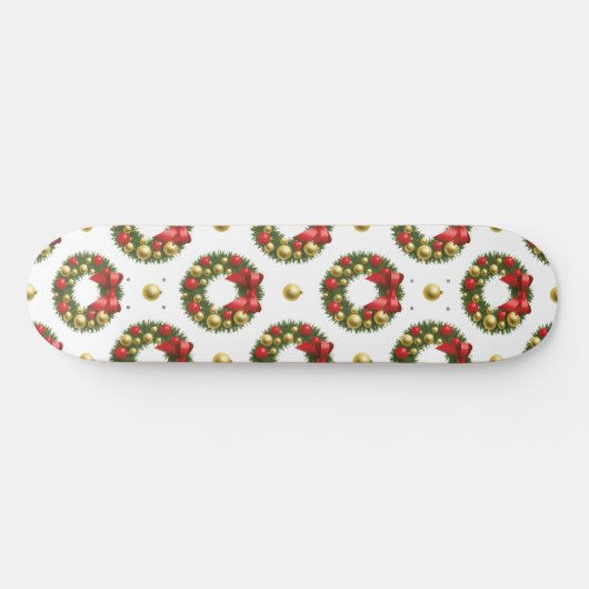 Weihnachtskranz Skateboard (Horizontal)