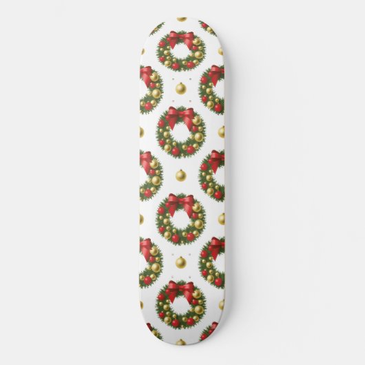 Weihnachtskranz Skateboard (Vorderseite)