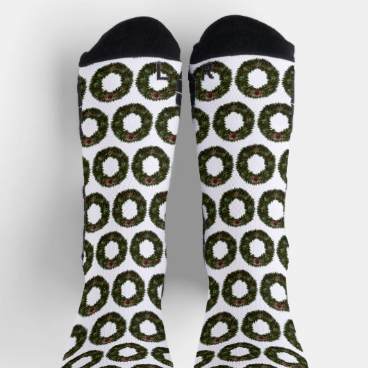 Weihnachtskranz Socken (Oben)