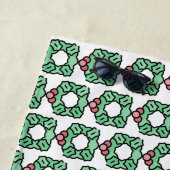 Weihnachtskranz Strandtuch (Beispiel)