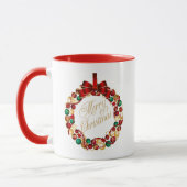 Weihnachtskranz-Tasse Tasse (Links)
