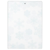 Weihnachtskranz Typografie-Monogramm Klemmbrett (Rückseite)