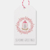 Weihnachtskranz und -aufkleber geschenkanhänger (Vorderseite)