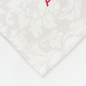 Weihnachtskranz und Hirsche Fleecedecke (Ecke)