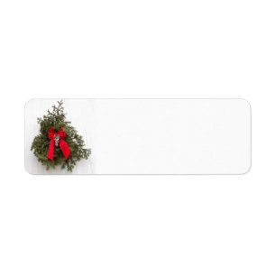 Weihnachtskranz und Roter Bogen