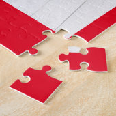 Weihnachtskranz und Roter Bogen Puzzle (Seite)