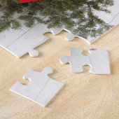Weihnachtskranz und Roter Bogen Puzzle (Seite)