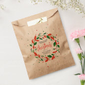 Weihnachtskranz und Typografie Geschenktütchen (Versiegelt)