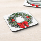 WeihnachtsKranz Untersetzer (Linke Seite)