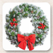WeihnachtsKranz Untersetzer (Vorderseite)