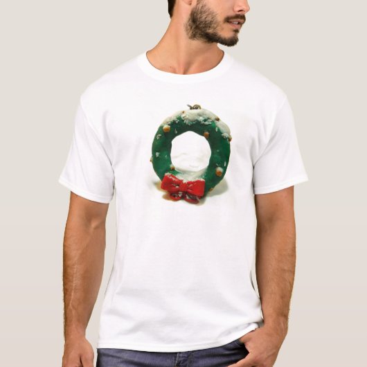 WeihnachtsKranz-Verzierung T-Shirt (Vorderseite)