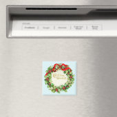 Weihnachtskranz Vintage Magnet (In Situ (Geschirrspüler))