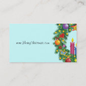 WeihnachtsKranz-Visitenkarte Visitenkarte (Rückseite)