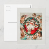 Weihnachtskranz Weihnachten Telefon Postkarte (Vorne/Hinten)