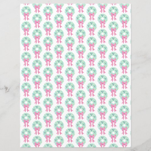 WeihnachtsKranz-Weihnachtspapier durch Sue (Rückseite)