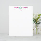 WeihnachtsKranz-Weihnachtspapier durch Sue (Stehend Vorderseite)