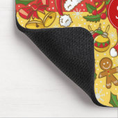 Weihnachtskranz, Weihnachtsschmuck, Hut des Weihna Mousepad (Ecke)