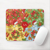 Weihnachtskranz, Weihnachtsschmuck, Hut des Weihna Mousepad (Mit Mouse)