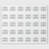 Weihnachtskranz Willkommen in Nantasket Geschenkpapier (Flach)