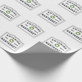 Weihnachtskranz Willkommen in Nantasket Geschenkpapier (Ecke)