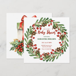 Weihnachtskränzdusche Einladung