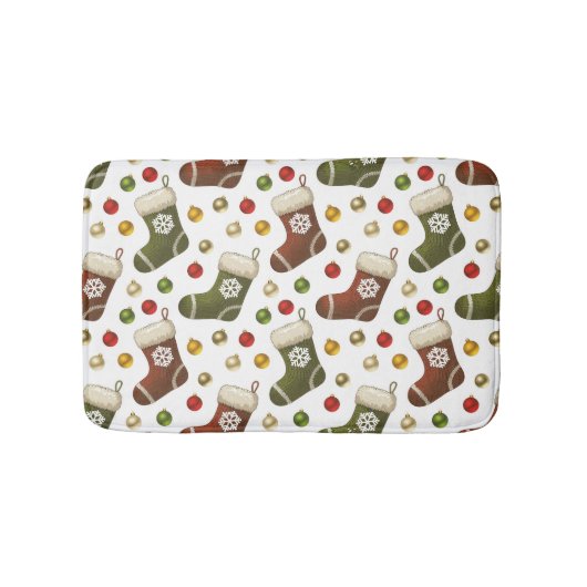 Weihnachtskränze Badematte (Vorderseite)