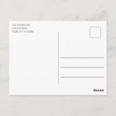 Weihnachtskränze Dankeschön-Postkarte Postkarte (Rückseite)