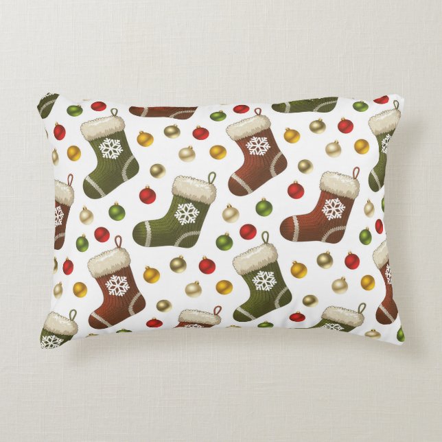 Weihnachtskränze Dekokissen (Vorderseite)