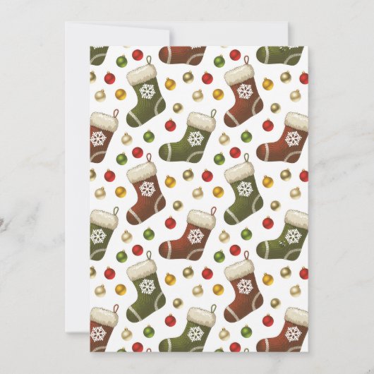 Weihnachtskränze Einladung (Vorderseite)