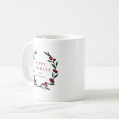 Weihnachtskränze Familienweihnachten Kaffeetasse (Vorderseite Links)