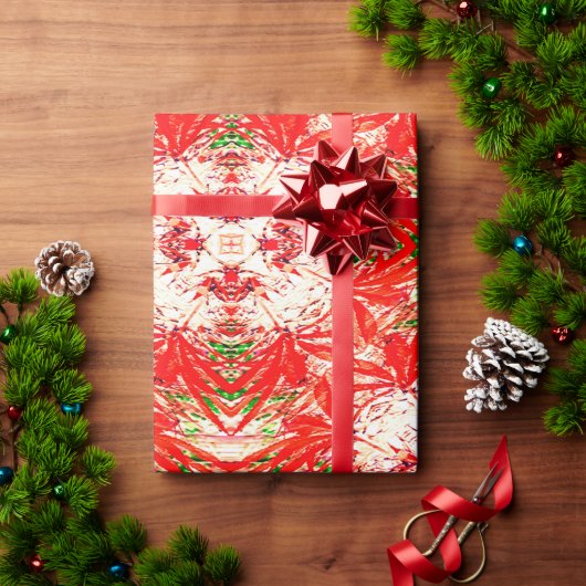 Weihnachtskränze.... Geschenkpapier (Feiertagsgeschenk)