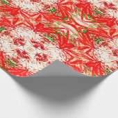 Weihnachtskränze.... Geschenkpapier (Ecke)