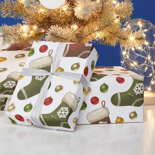 Weihnachtskränze Geschenkpapier (Feiertage)