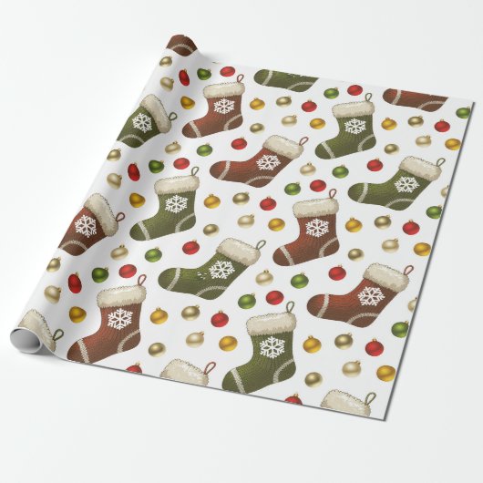 Weihnachtskränze Geschenkpapier (Ungerollt)