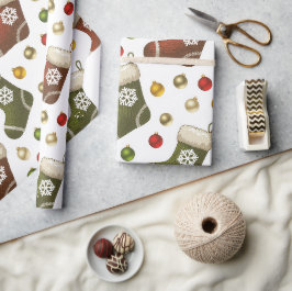 Weihnachtskränze Geschenkpapier