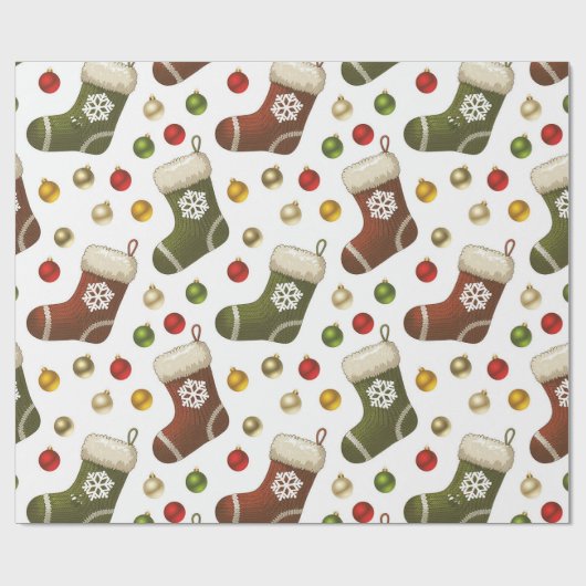 Weihnachtskränze Geschenkpapier (Flach)