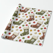 Weihnachtskränze Geschenkpapier (Ungerollt)