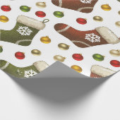 Weihnachtskränze Geschenkpapier (Ecke)