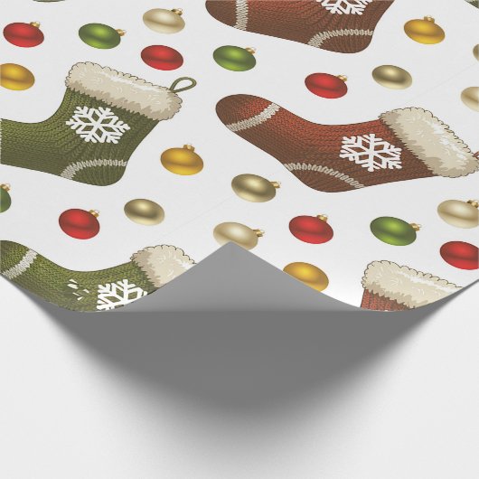 Weihnachtskränze Geschenkpapier (Ecke)